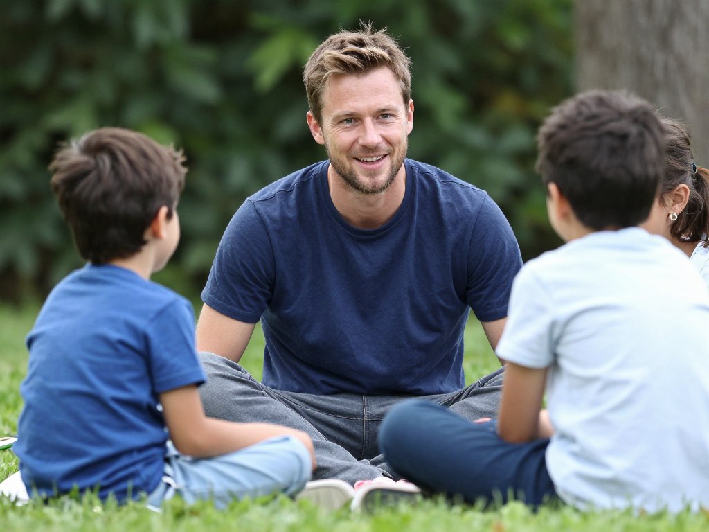 Adam Kornacki podczas prywatnego czasu z rodziną