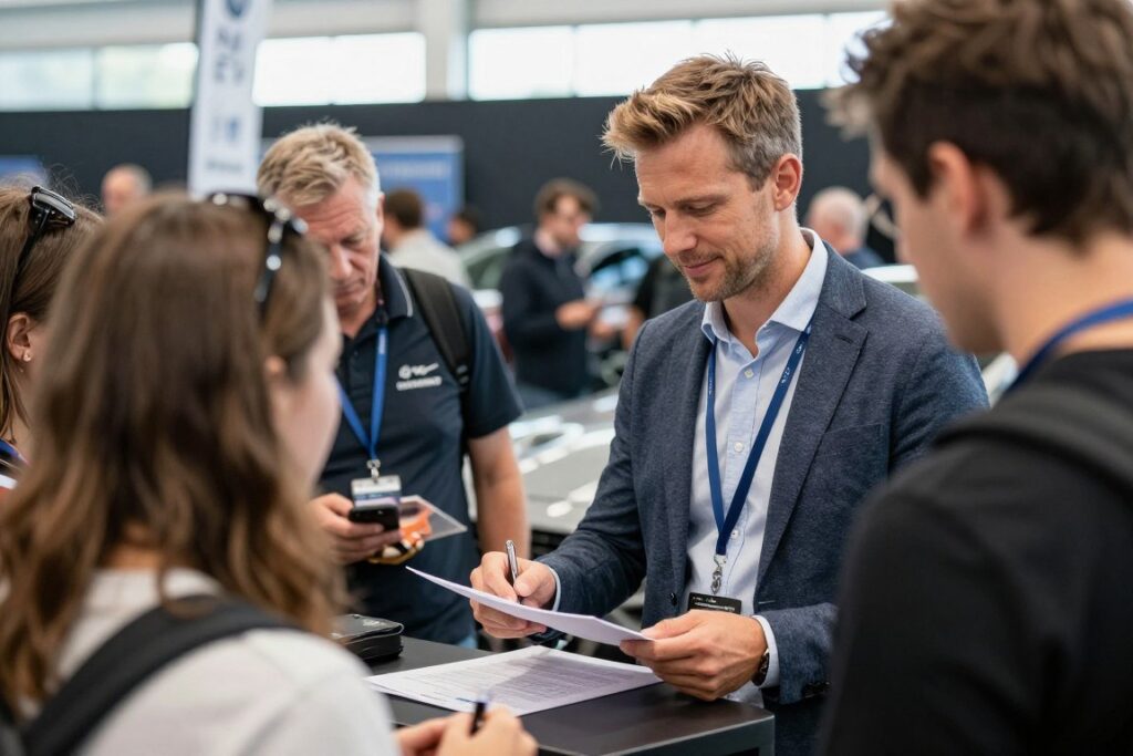 Adam Kornacki podczas spotkania z fanami