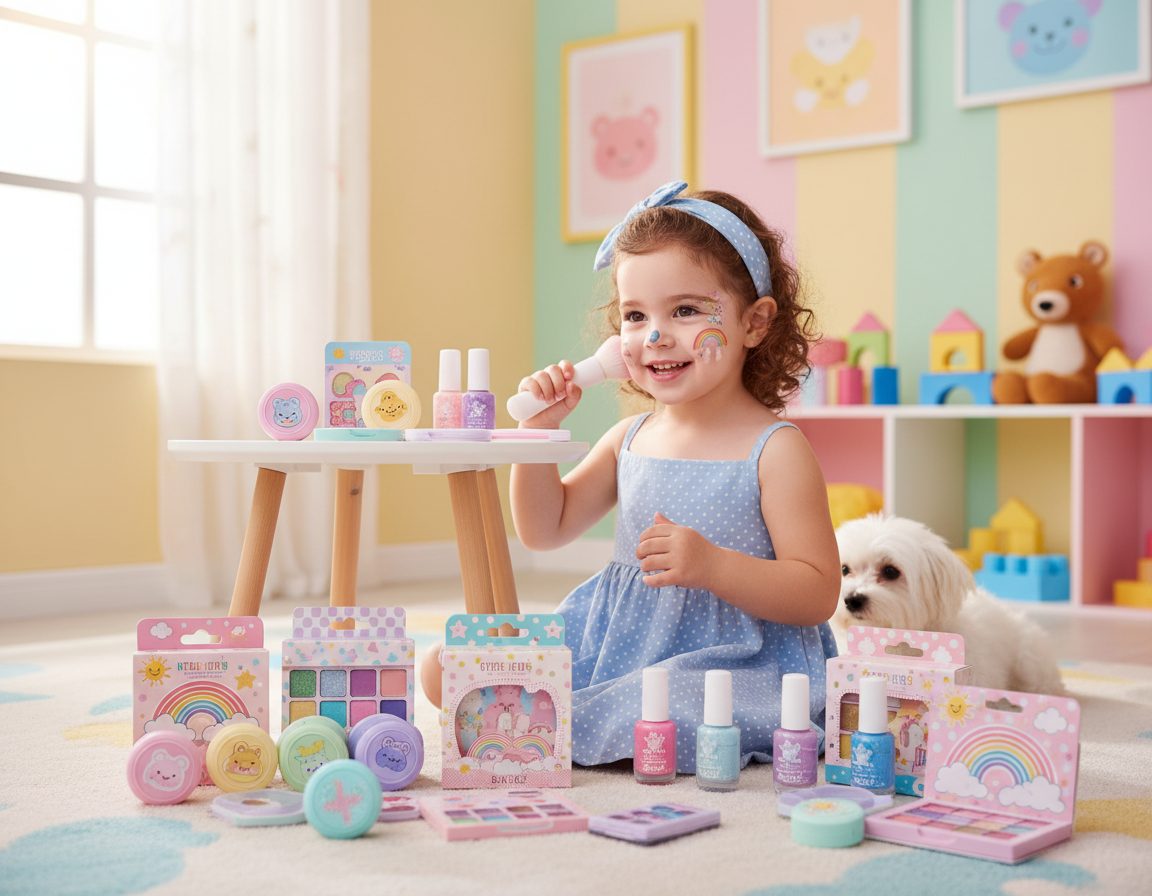 bezpieczne kosmetyki do makijażu dla dzieci