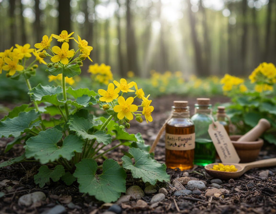 glistnik jaskółcze ziele na grzybicę