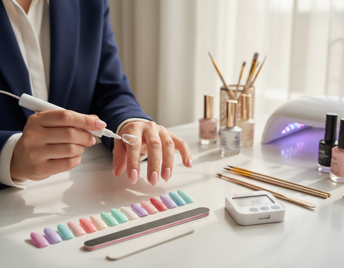 jak przykleić tipsa bez kleju