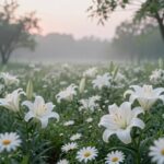 sennik białe kwiaty
