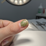 zielona bakteria na paznokciu leczenie