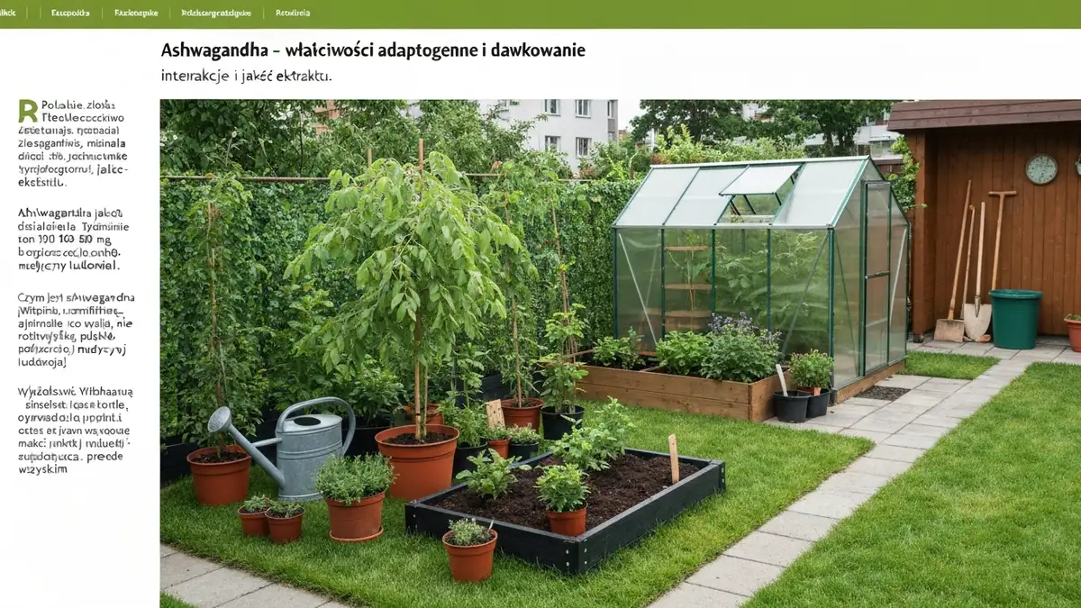Ashwagandha - właściwości adaptogenne i dawkowanie - hero image