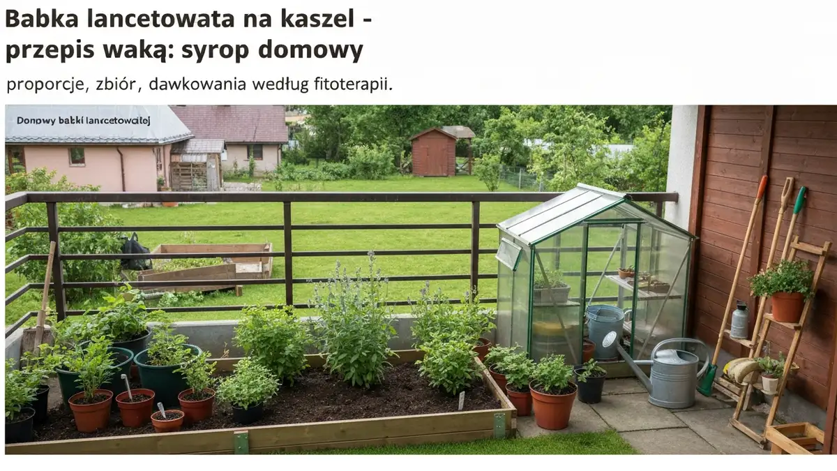 Babka lancetowata na kaszel - przepis na syrop domowy - hero image