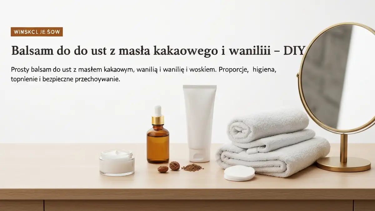 Balsam do ust z masła kakaowego i wanilii - DIY - hero image