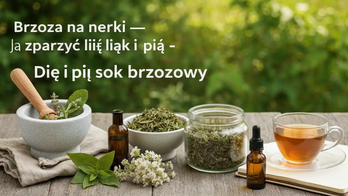 Brzoza na nerki - jak zaparzyć liść i pić sok brzozowy - hero image