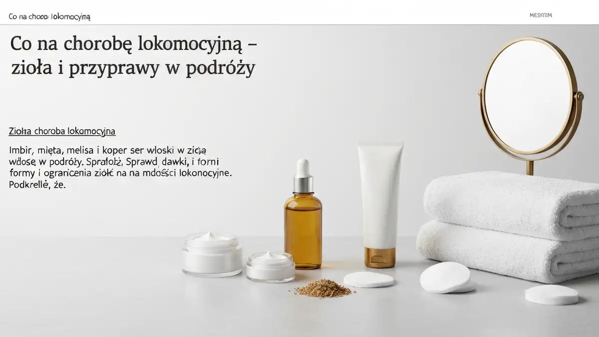 Co na chorobę lokomocyjną - zioła i przyprawy w podróży - hero image