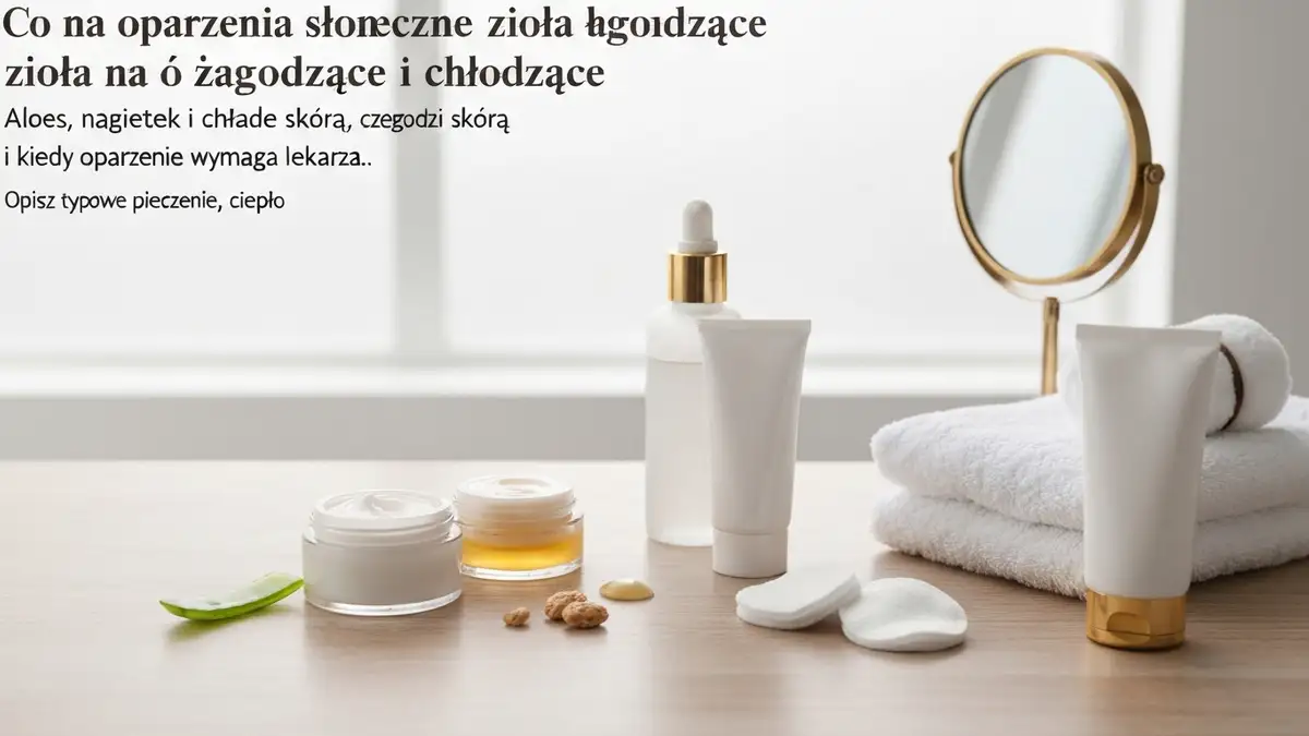 Co na oparzenia słoneczne - zioła łagodzące i chłodzące - hero image
