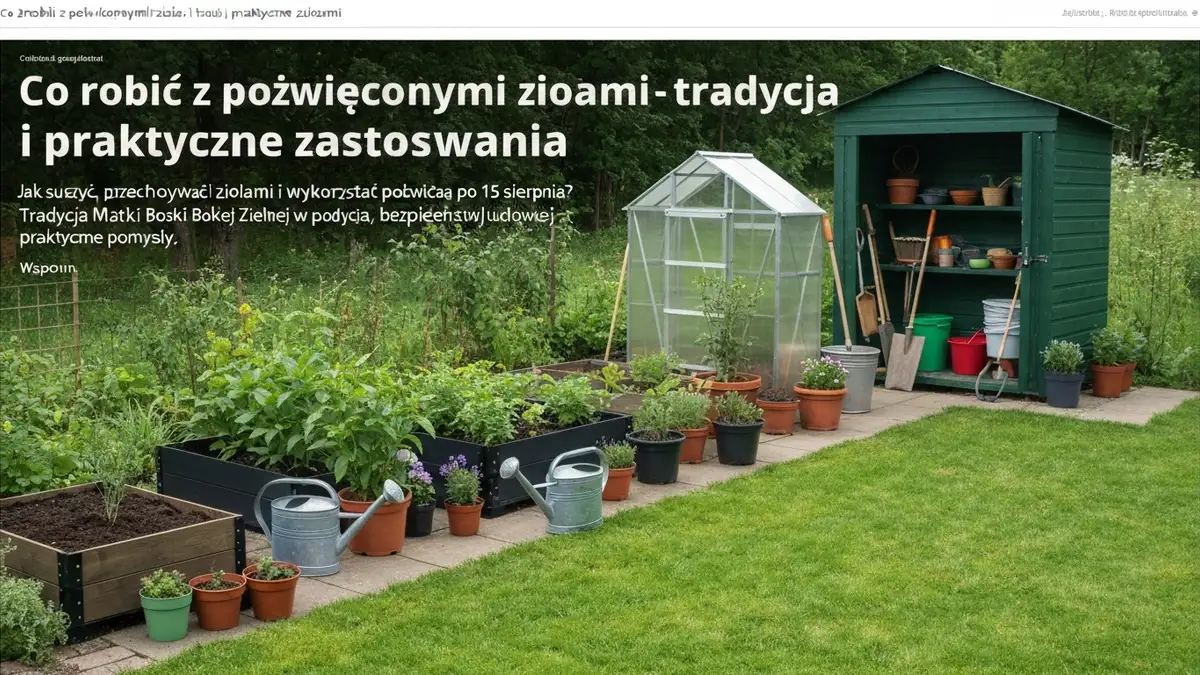 Co robić z poświęconymi ziołami - tradycja i praktyczne zastosowania - hero image