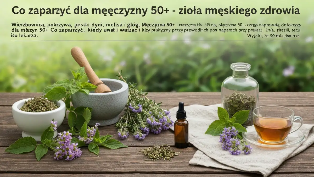 Co zaparzyć dla mężczyzny 50+ - zioła męskiego zdrowia - hero image
