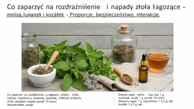 Co zaparzyć na rozdrażnienie i napady złości - zioła łagodzące - hero image