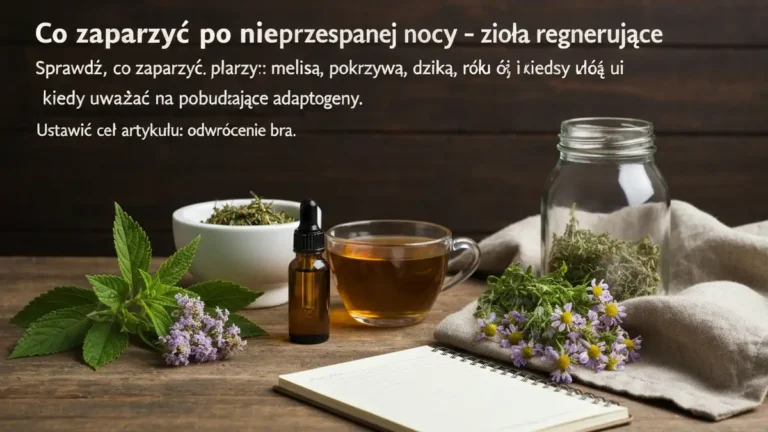 Co zaparzyć po nieprzespanej nocy - zioła regenerujące - hero image