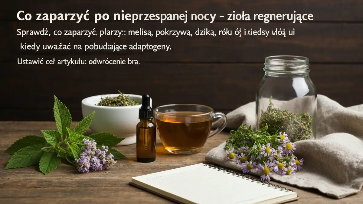 Co zaparzyć po nieprzespanej nocy - zioła regenerujące - hero image