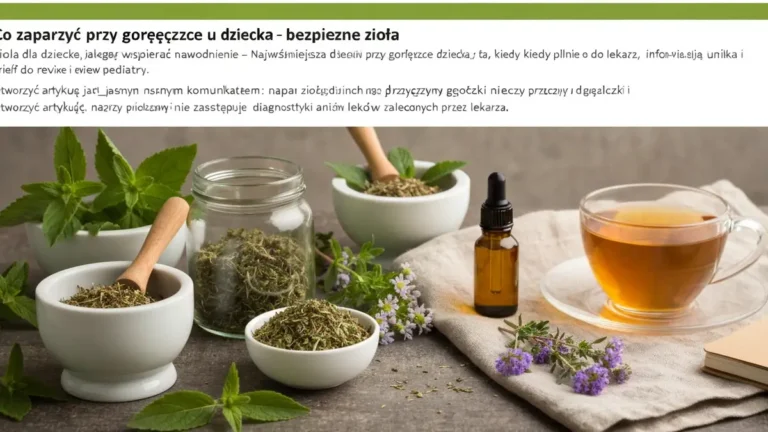 Co zaparzyć przy gorączce u dziecka - bezpieczne zioła (expert review required) - hero image