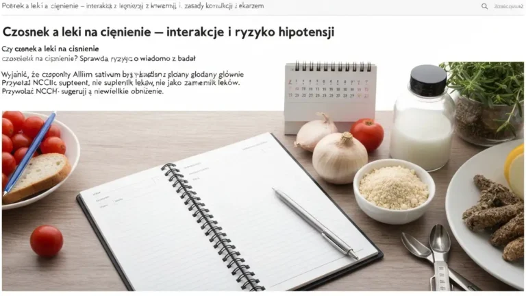 Czosnek a leki na ciśnienie - interakcje i ryzyko hipotensji - hero image