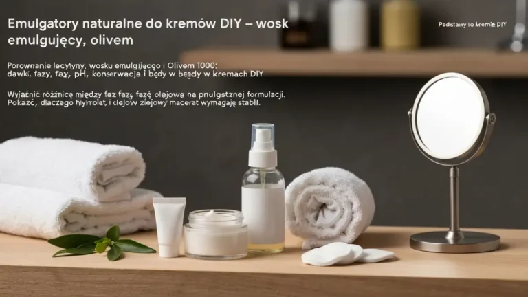Emulgatory naturalne do kremów DIY - lecytyna, wosk emulgujący, olivem - hero image