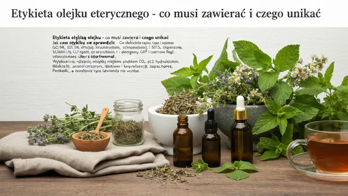 Etykieta olejku eterycznego - co musi zawierać i czego unikać - hero image