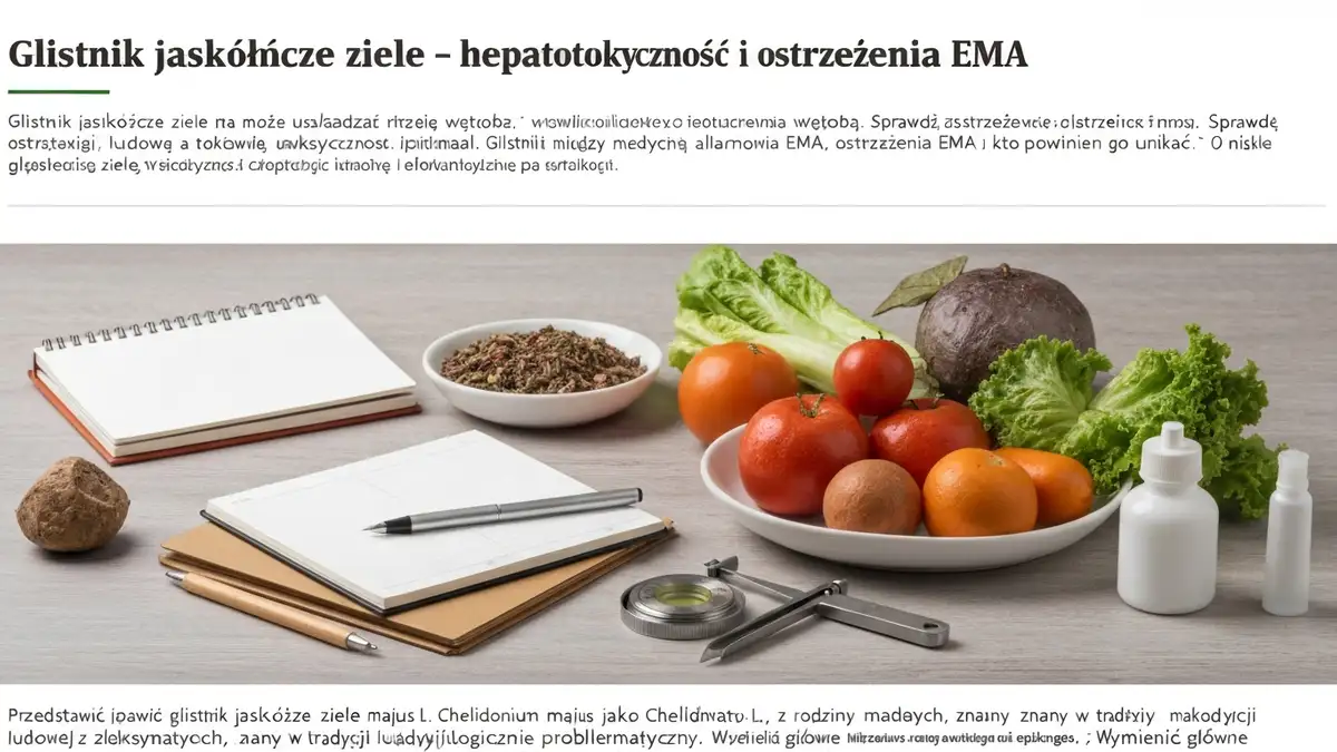 Glistnik jaskółcze ziele - hepatotoksyczność i ostrzeżenia EMA - hero image